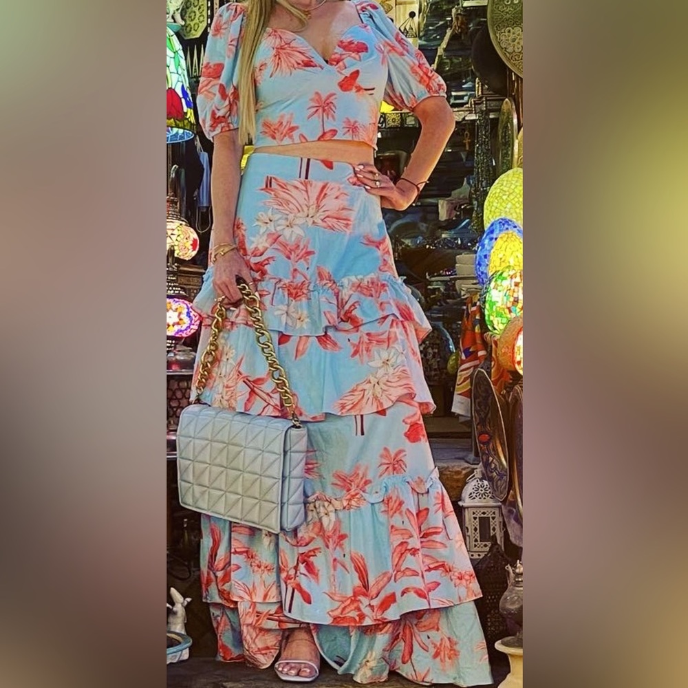 Floral Skirt set